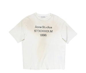 Buy Acne Studios Sprayed Logo T-shirt Dusty White (Women's/Men's) at Sasom – Authentic and Ready to Ship
