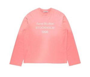 Buy Acne Studios Logo Long-Sleeve T-Shirt - Tango Pink at Sasom – Authentic and Ready to Ship