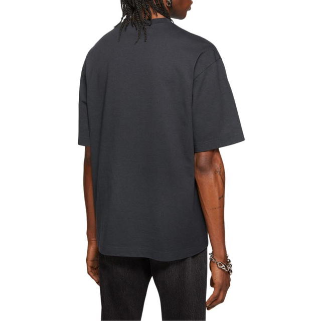 Acne Studios Acne Studios Logo Print T Shirt - Black - view 3