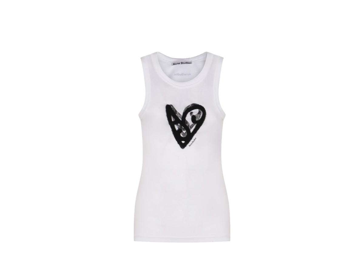 Acne Studios Acne Studios Logo Tank Top Optic White