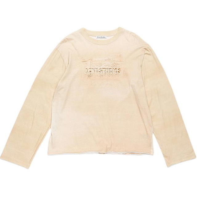Acne Studios Acne Studios Logo Crewneck - Sandy Beige - view 1