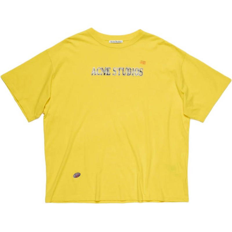 Acne Studios Acne Studios Logo Crewneck - Yellow