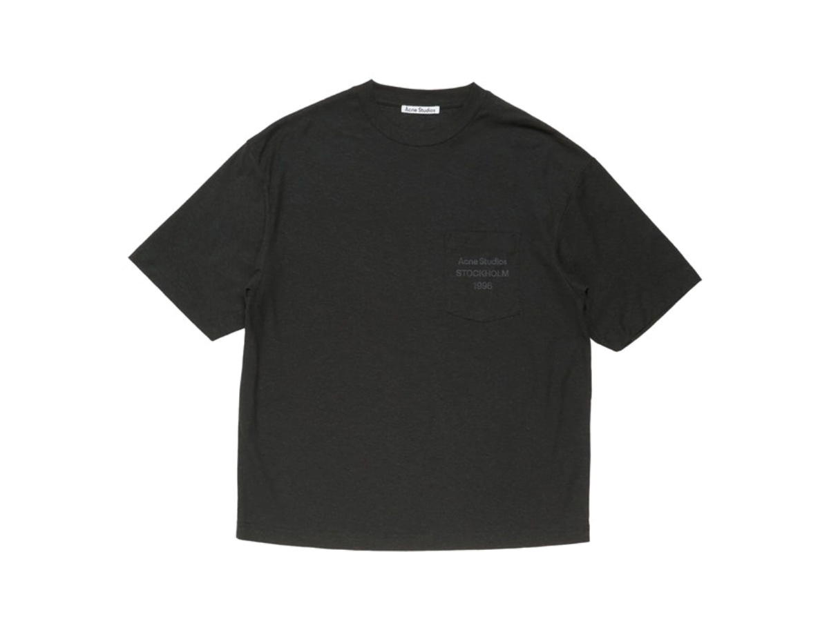 Acne Studios Acne Studios Relaxed Fit Logo Tee Black