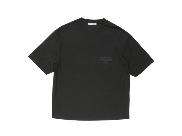 Acne Studios Acne Studios Relaxed Fit Logo Tee Black - view 1