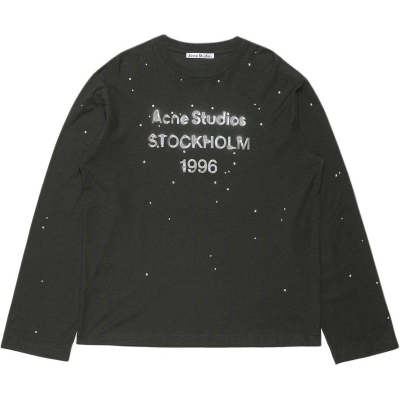 Acne Studios Acne Studios Logo Long-sleeve T-shirt - Black