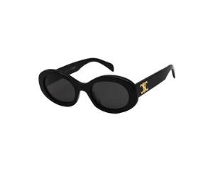 Buy Celine Oval Sunglasses Unisex Black at Sasom – Authentic and Ready to Ship