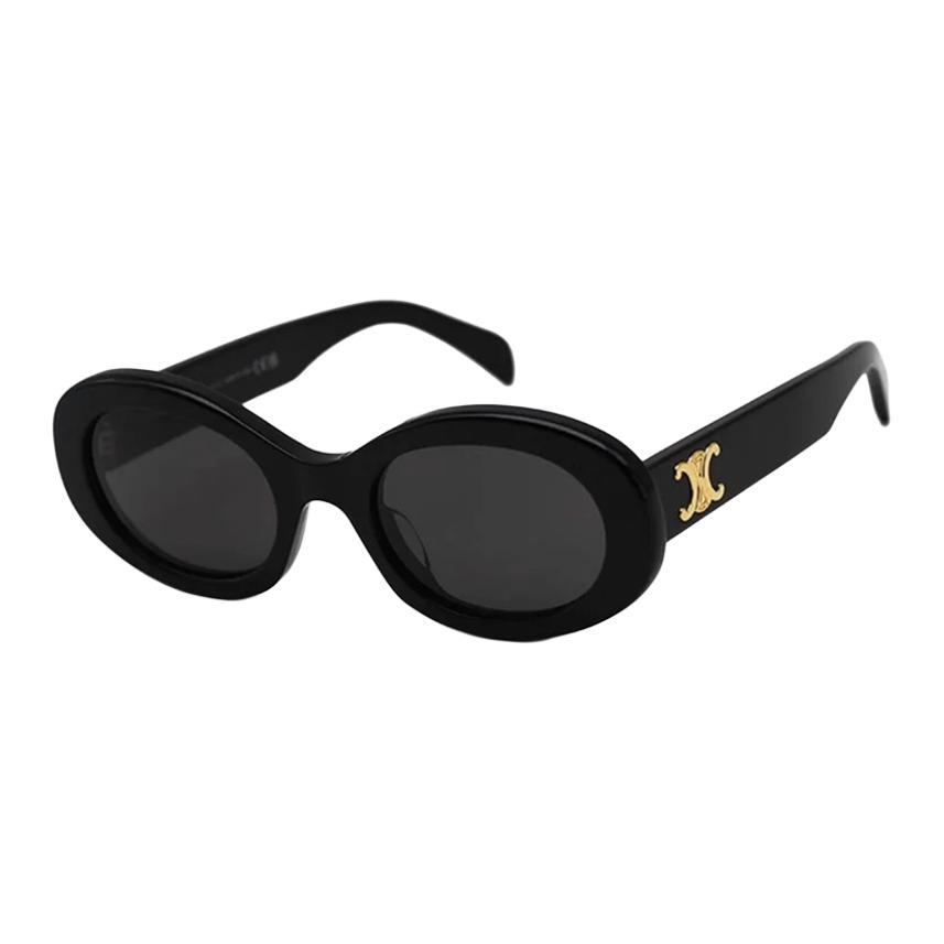 Celine Celine Oval Sunglasses Unisex Black