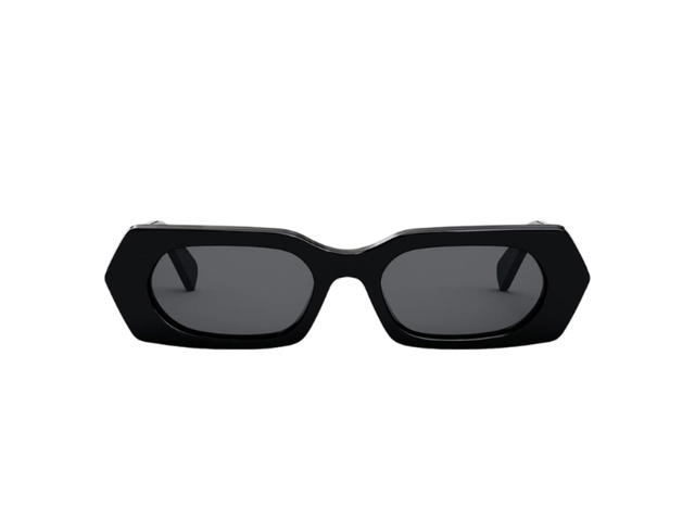 Celine Celine Rectangle Sunglasses Black - view 2