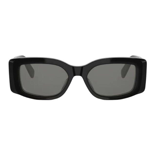 Celine Celine Rectangular Sunglasses - Black/Gold - view 2