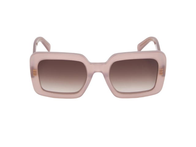 Celine Celine Triomphe Square Sunglasses In Brown Acetate With Gradient Brown Lenses - view 1
