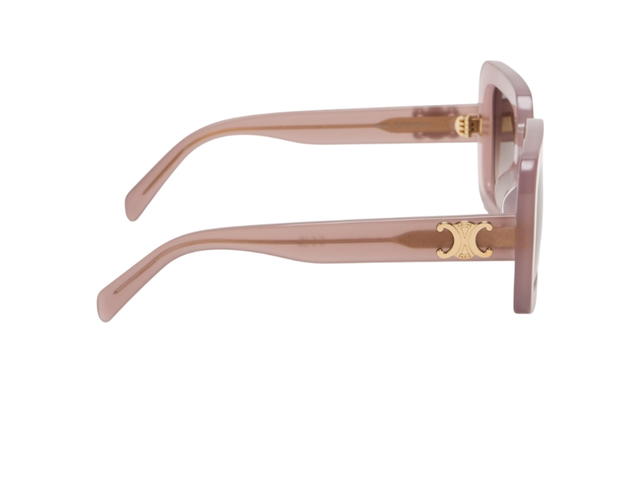 Celine Celine Triomphe Square Sunglasses In Brown Acetate With Gradient Brown Lenses - view 3