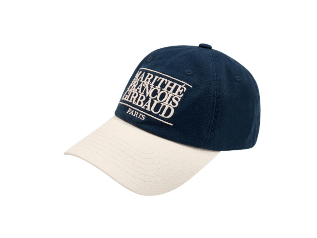 Marithe Francois Girbaud Marithe Francois Girbaud Classic Logo 6Panel Color Block Cap Ivory