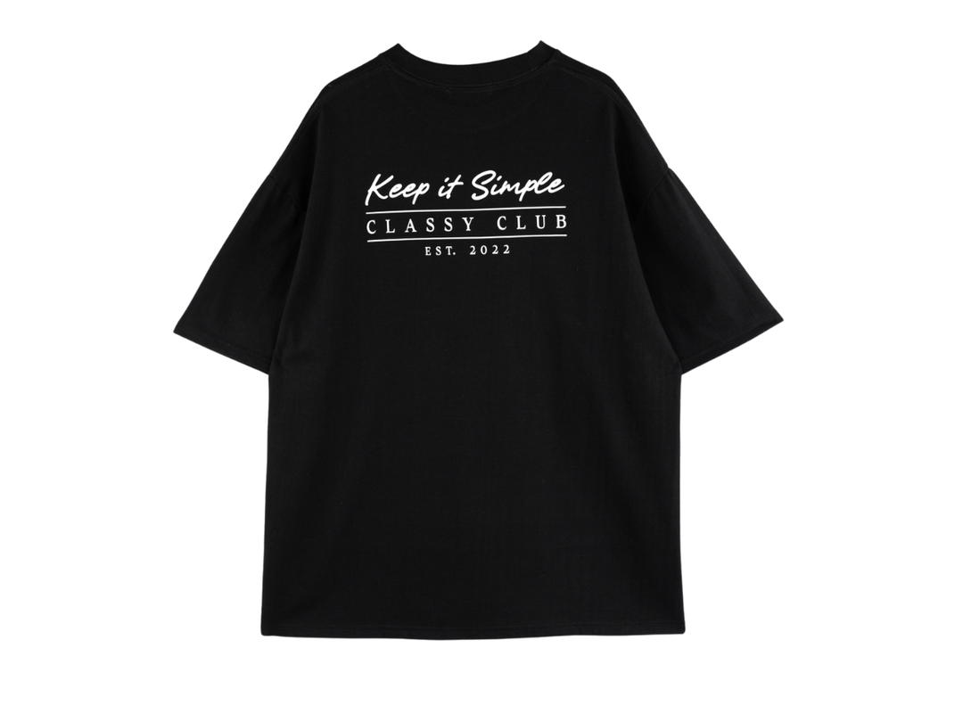 Classy Classy Oversized T-Shirt Keep It Simple Black