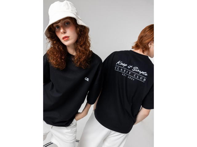 Classy Classy Oversized T-Shirt Keep It Simple Black - view 4