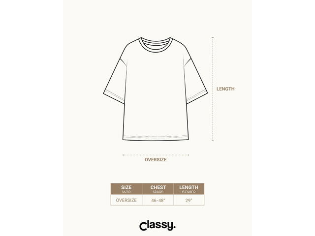 Classy Classy Oversized T-Shirt Keep It Simple White - view 5