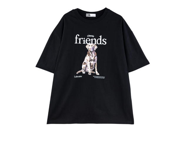 Classy Classy Oversized T-Shirt Labrador Black - view 1