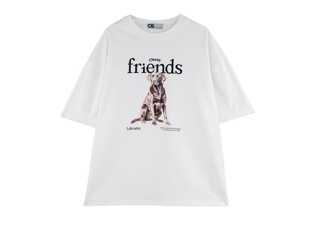 Classy Classy Oversized T-Shirt Labrador White - view 1