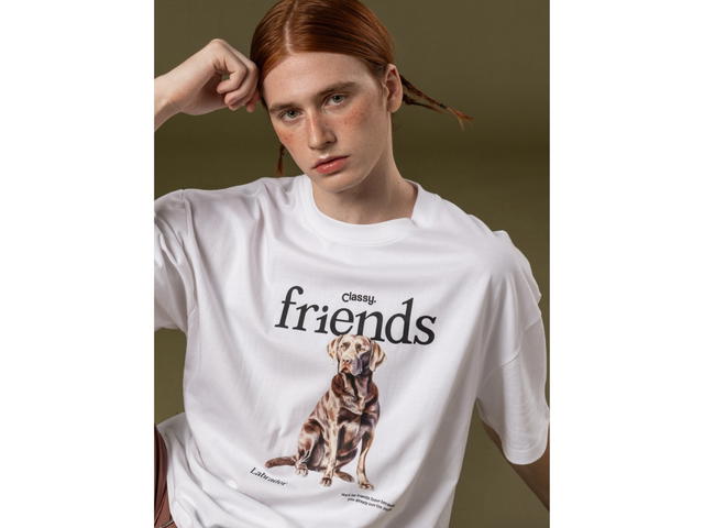 Classy Classy Oversized T-Shirt Labrador White - view 2