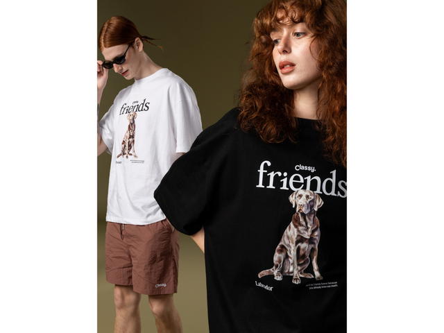 Classy Classy Oversized T-Shirt Labrador White - view 4