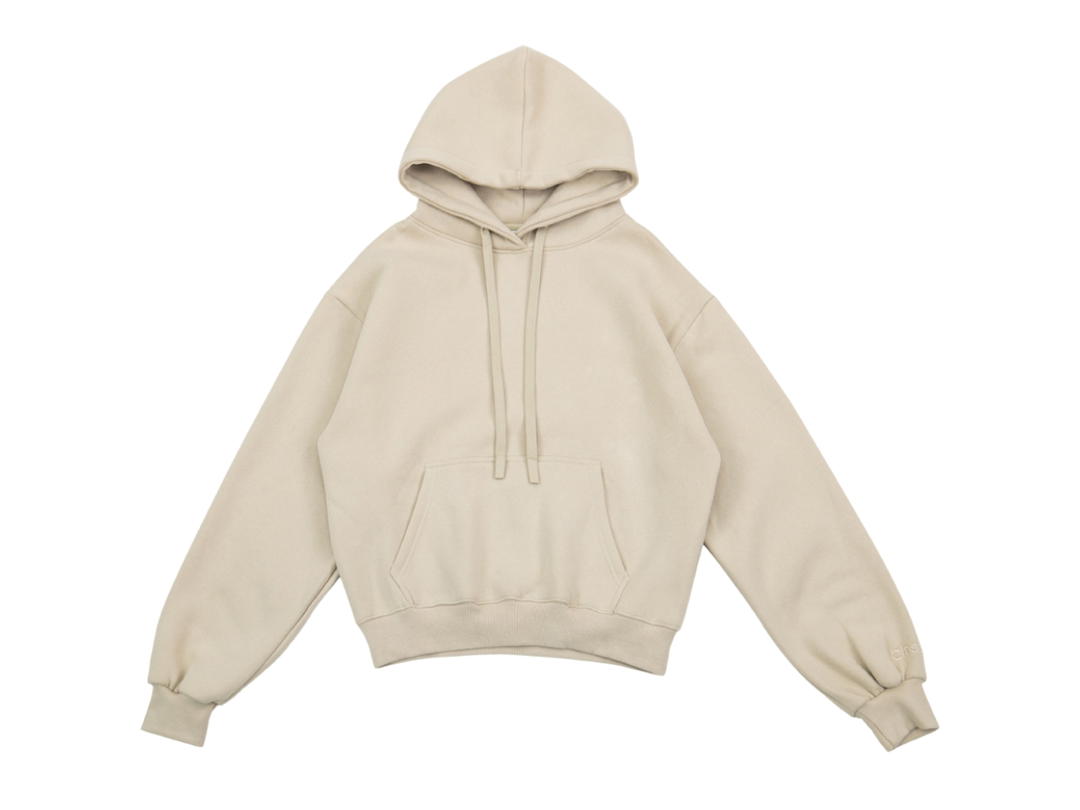 Classy Classy Basic Hoodies Cream