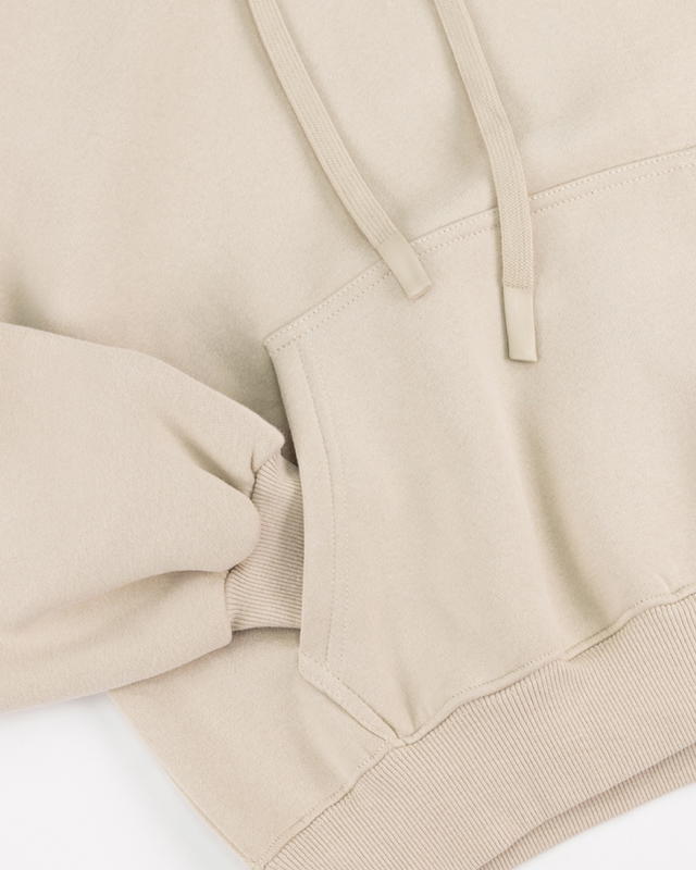 Classy Classy Basic Hoodies Cream - view 2