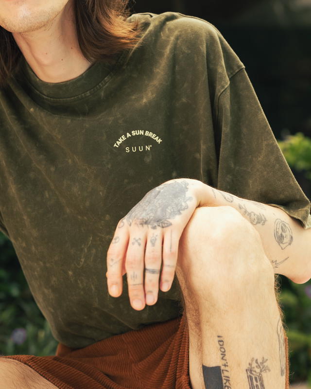 Classy SUUN - Oversized T-Shirt " Vacation" Green - view 2