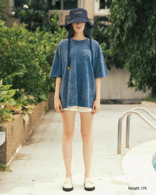 Classy SUUN - Oversized T-Shirt " Vacation" Navy - view 3