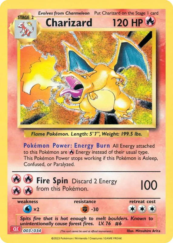 Pokemon Pokemon Charizard [CLC 003/034] Other "Pokémon TCG Classic - Charizard" (EN)