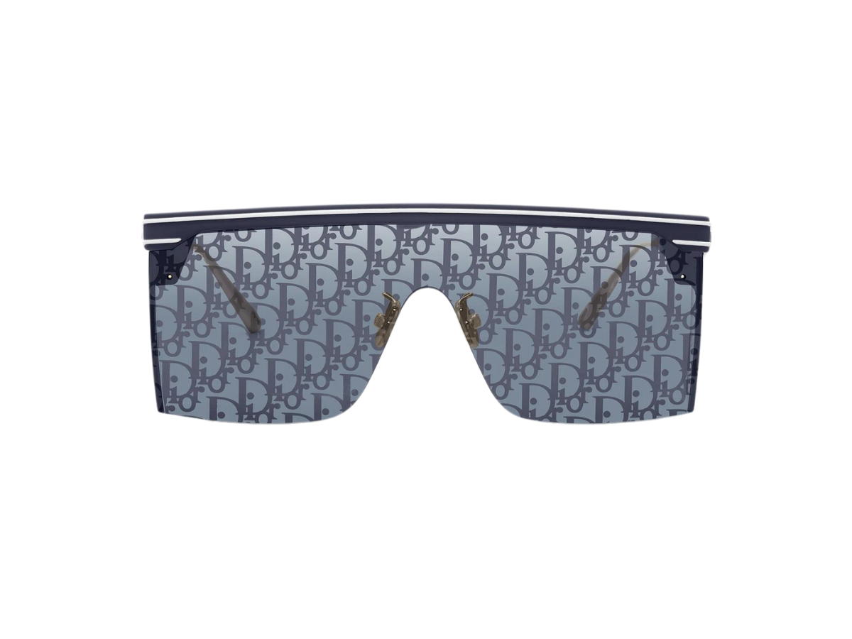 Dior Dior DiorClub M1U In Navy Blue Matte Acetate Frame With Silver-Blue Lens