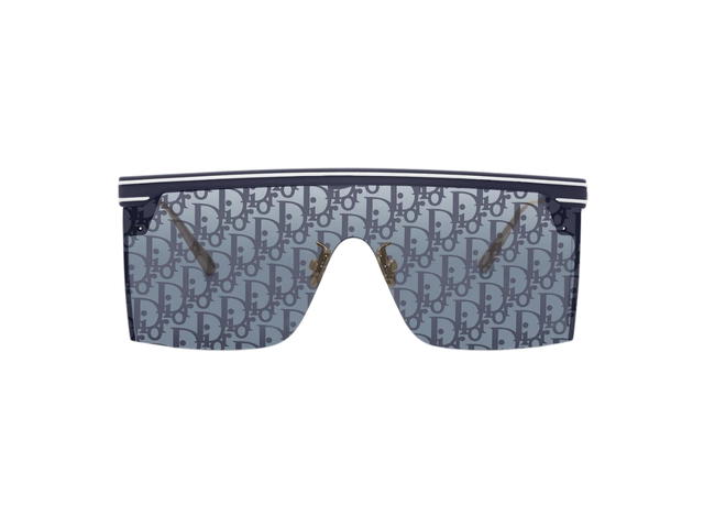 Dior Dior DiorClub M1U In Navy Blue Matte Acetate Frame With Silver-Blue Lens - view 1