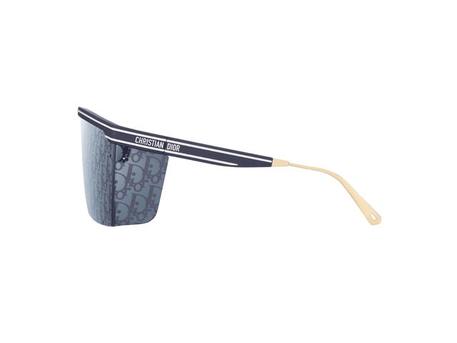Dior Dior DiorClub M1U In Navy Blue Matte Acetate Frame With Silver-Blue Lens - view 3