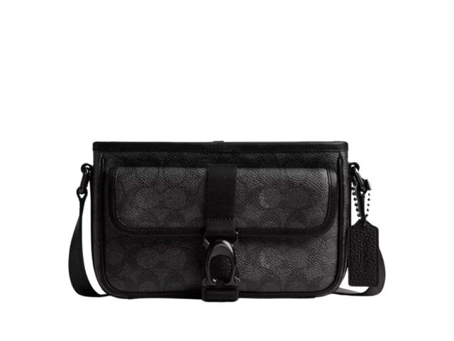 Coach Coach Beck Slim Crossbody In Signature Canvas Charcoal - view 1
