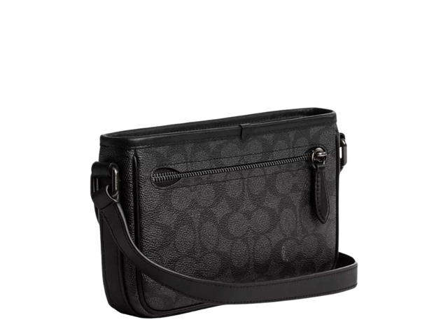 Coach Coach Beck Slim Crossbody In Signature Canvas Charcoal - view 2
