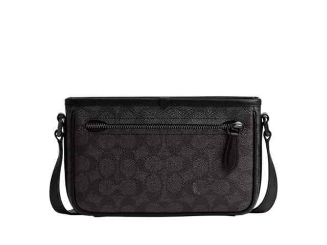 Coach Coach Beck Slim Crossbody In Signature Canvas Charcoal - view 3