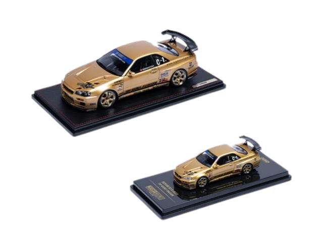Carnival Carnival X Top Secret Nissan Skyline GT-R R34 Gold + RB26 Engine Gold - view 1