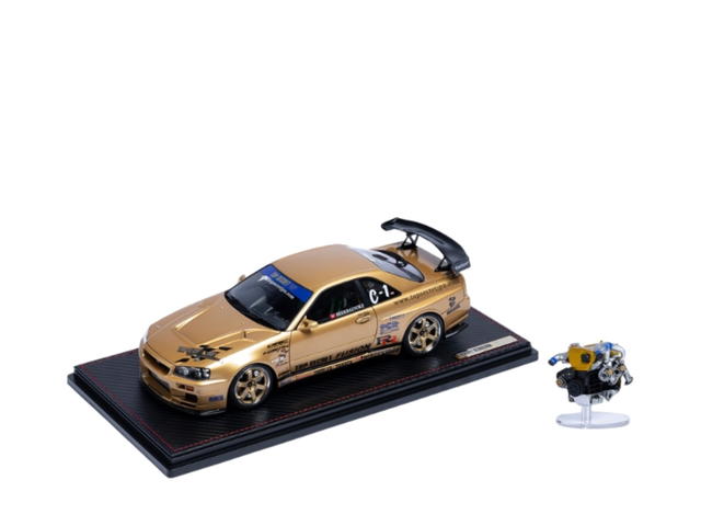 Carnival Carnival X Top Secret Nissan Skyline GT-R R34 Gold + RB26 Engine Gold - view 2