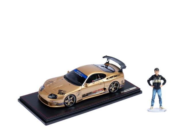Carnival Carnival X Top Secret Toyota Supra GT300 (a80) Gold + Figure Mr. Nagata D - view 2