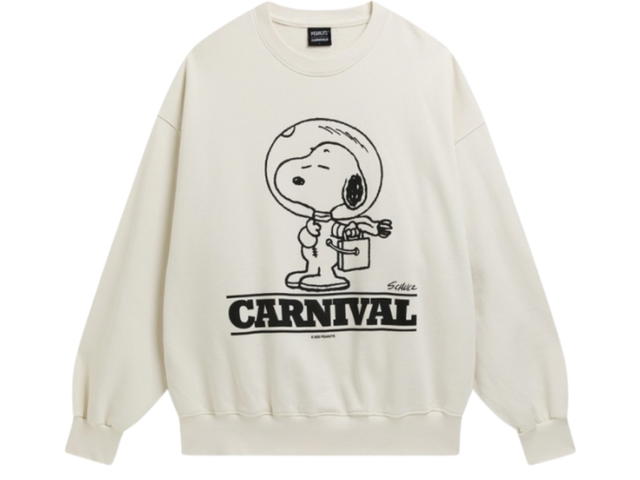 Carnival Carnival X Peanuts Snoopy Crewneck Sweatshirt Cream - view 1