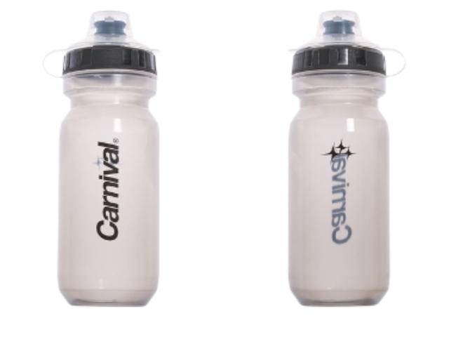 Carnival Carnival Hydration Bottle (600ml) Clear Black - view 2