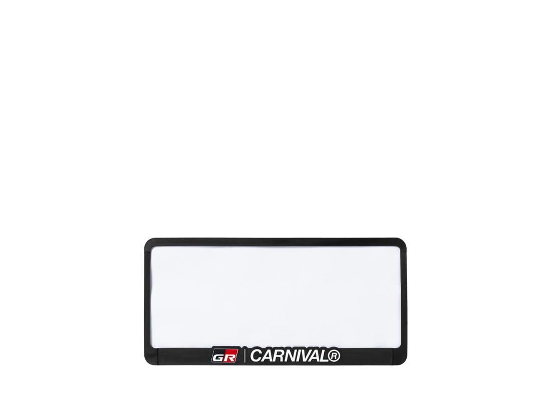 Carnival Carnival x Toyota Gazoo Racing License Plate Black
