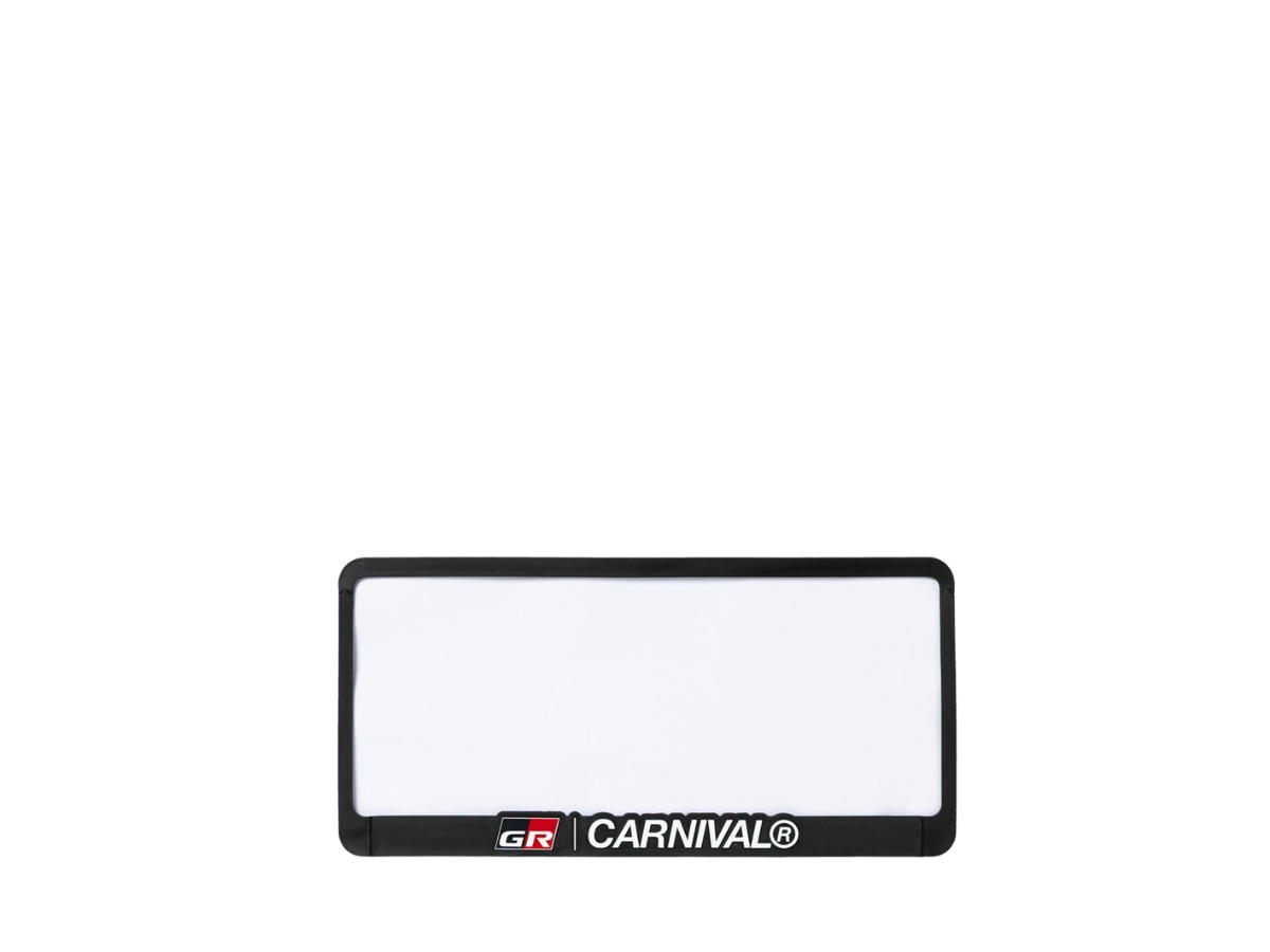 Carnival Carnival x Toyota Gazoo Racing License Plate Black