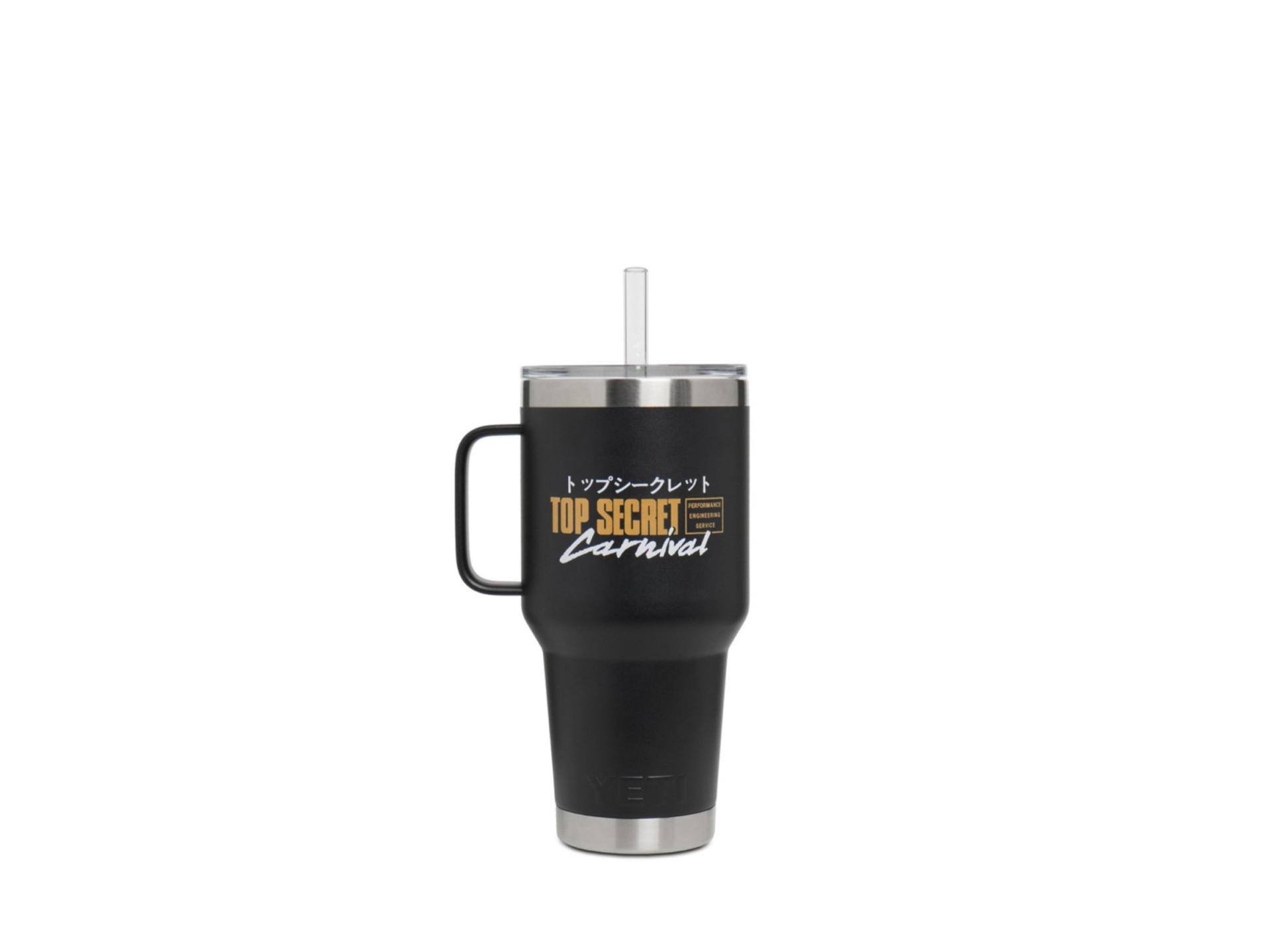 Carnival Carnival x Top Secret Yeti Rambler 35 Oz Mug With Straw Lid Black
