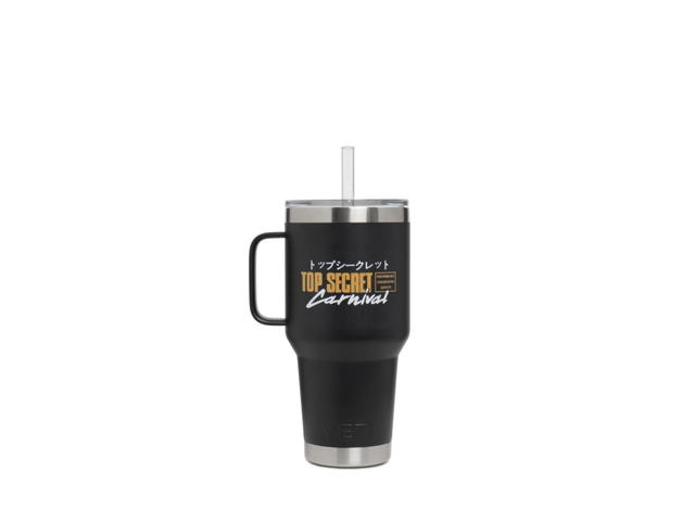 Carnival Carnival x Top Secret Yeti Rambler 35 Oz Mug With Straw Lid Black - view 1