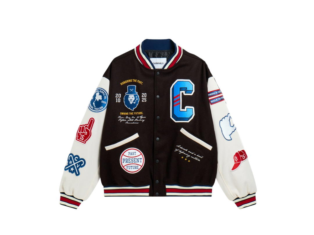 Carnival Carnival 15 Years Varsity Jacket Black