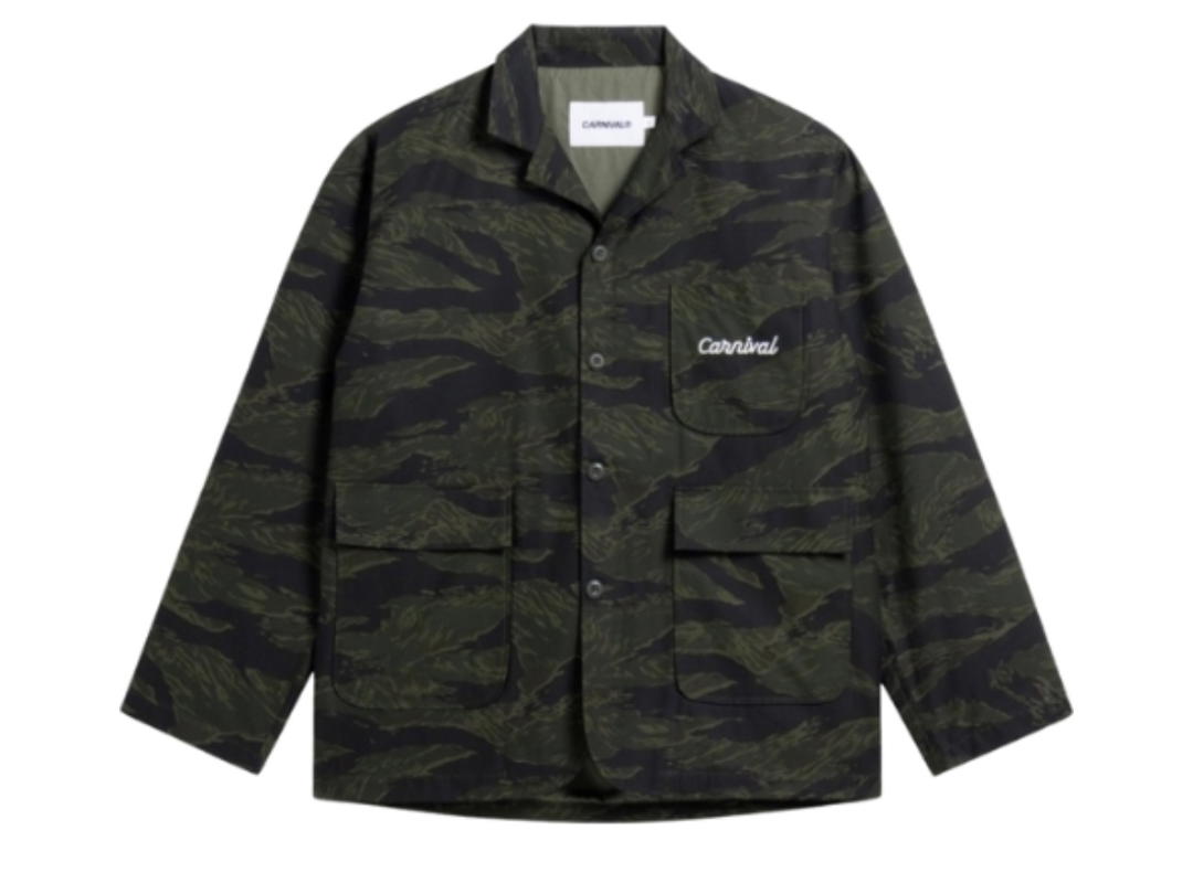 Carnival Carnival Camouflage Blazer Olive (SS25) Holiday In The Sun