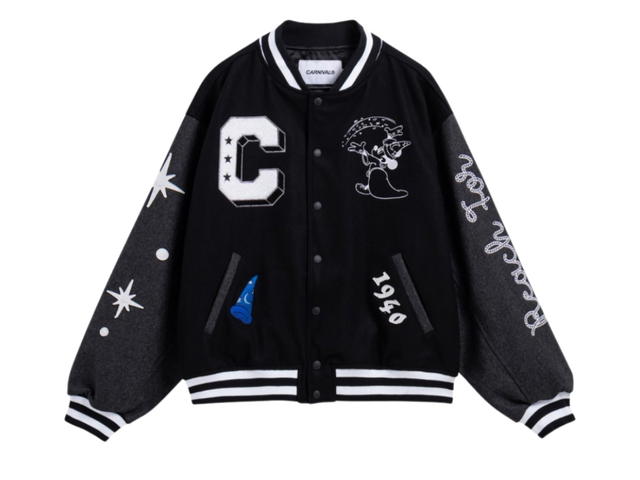 Carnival Carnival X Disney Fantasia Collection Varsity Jacket Black - view 1