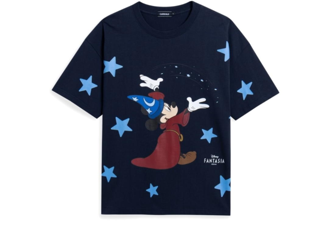 Carnival Carnival X Disney Fantasia Collection The Sorcerer's Apprentice Ovs T-Shirt Navy