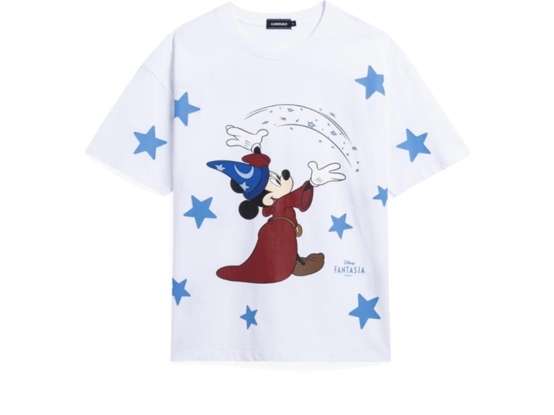 Carnival Carnival X Disney Fantasia Collection The Sorcerer's Apprentice Ovs T-Shirt White