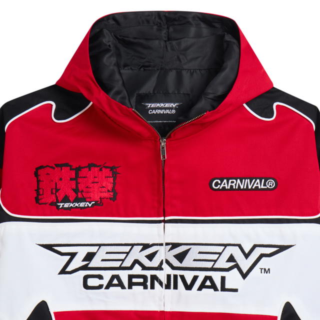 Carnival Carnival x Tekken Jin's Hooded Jacket Red - view 3