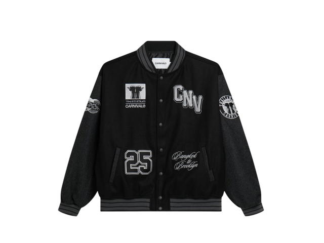 Carnival Carnival x Thaitanium Varsity Jacket Black - view 1